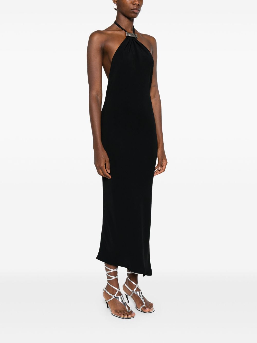 THE ATTICO Elegant Halter Midi Dress for Women