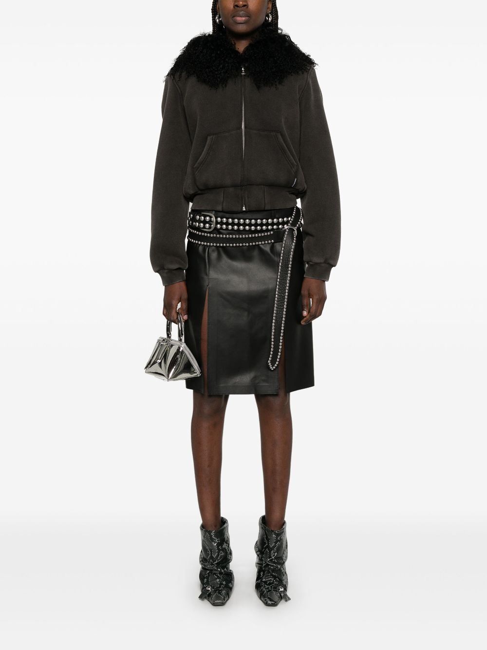 THE ATTICO Chic Mini Skirt for Effortless Elegance