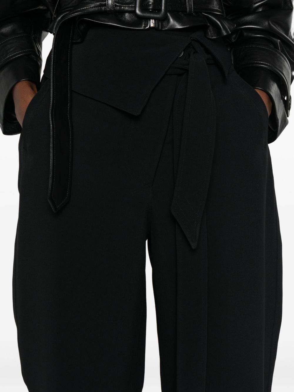 THE ATTICO Relaxed Harem Trousers with Belt - FW25