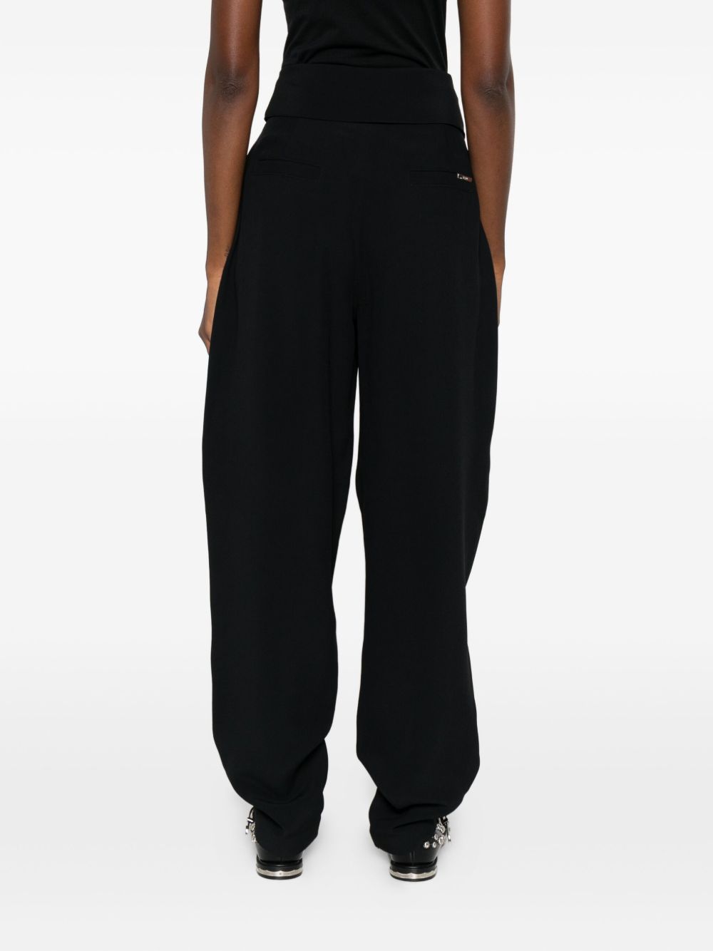 THE ATTICO Relaxed Harem Trousers with Belt - FW25