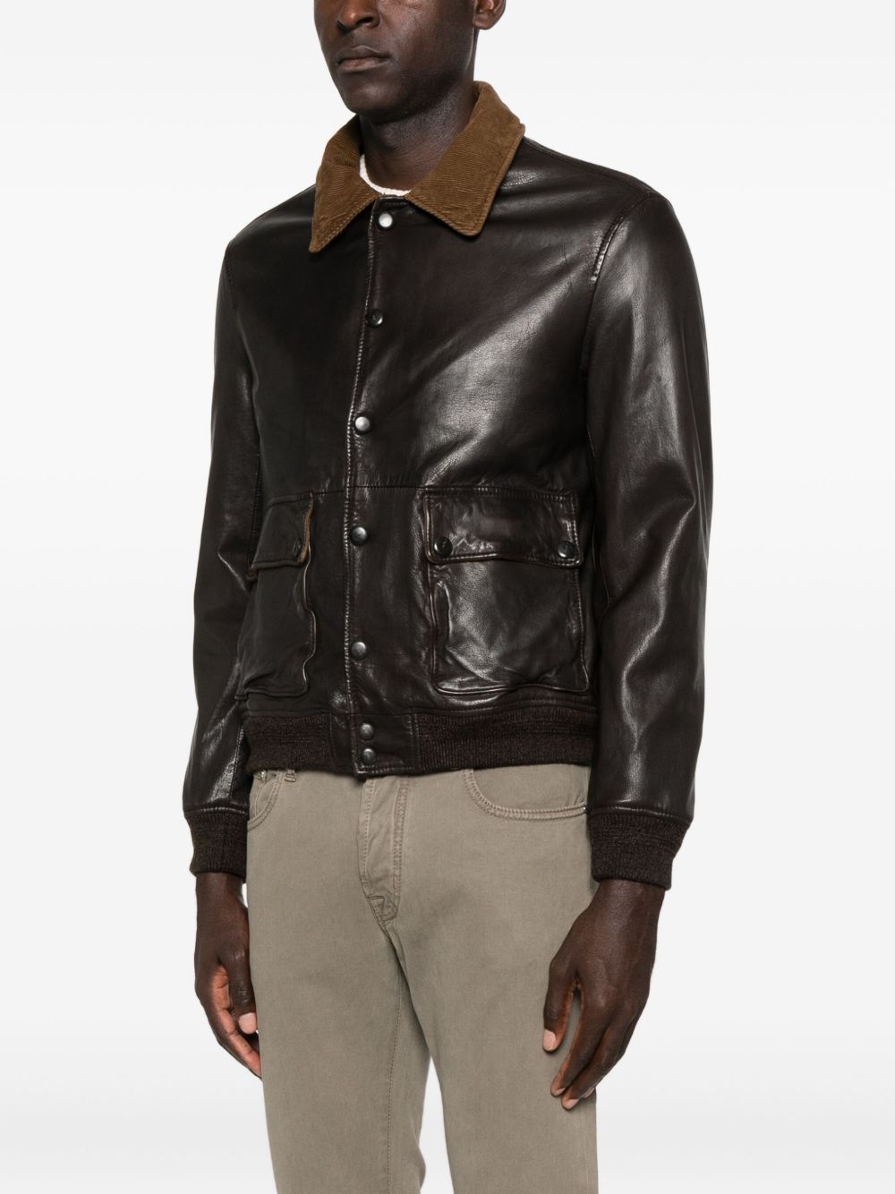 THE JACK AND JACKIE LEATHERS Sleek Men's Leather Jacket - FW25