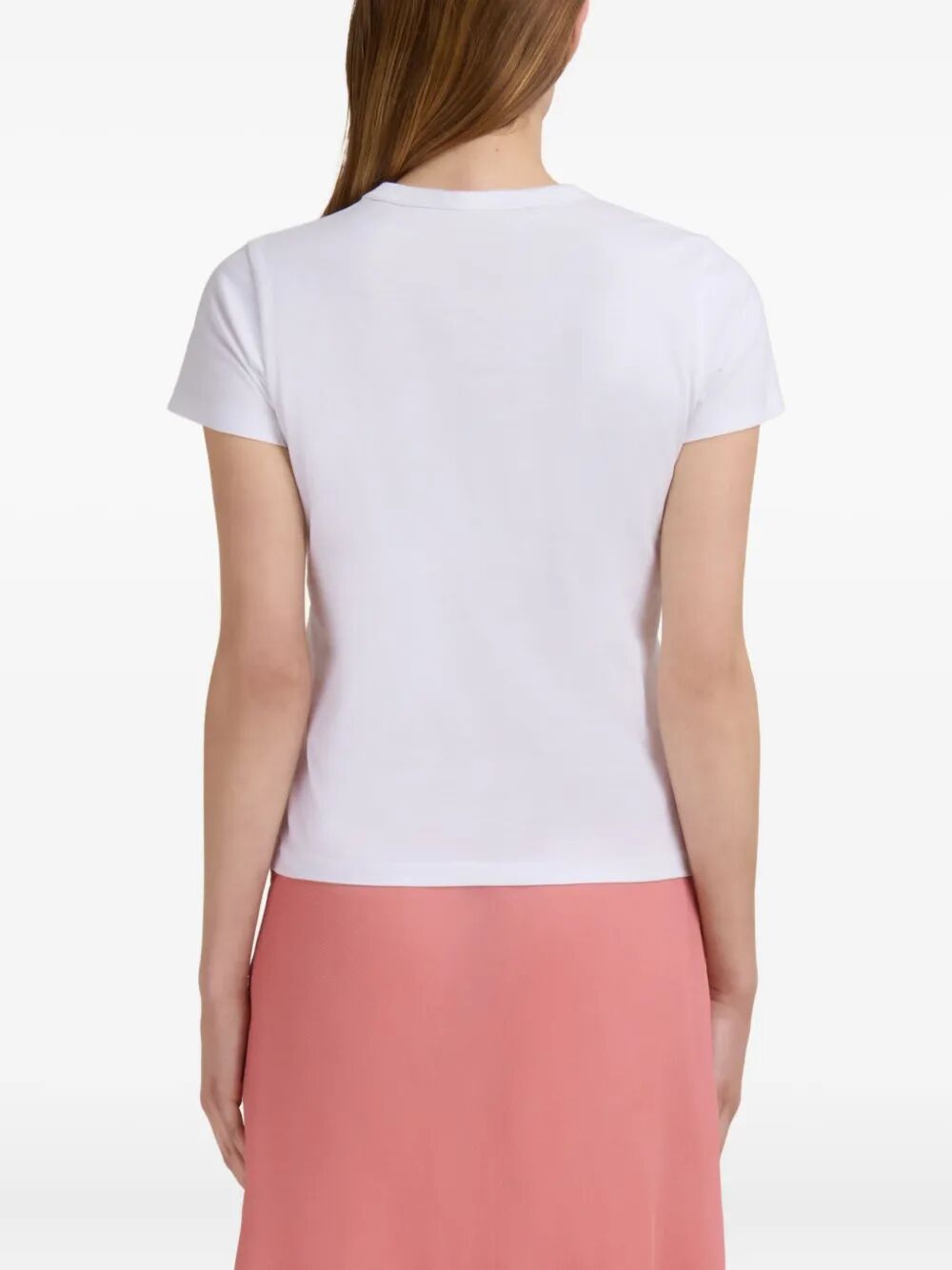 MARNI Organic Cotton T-Shirt with Embroidered Camellia for Women
