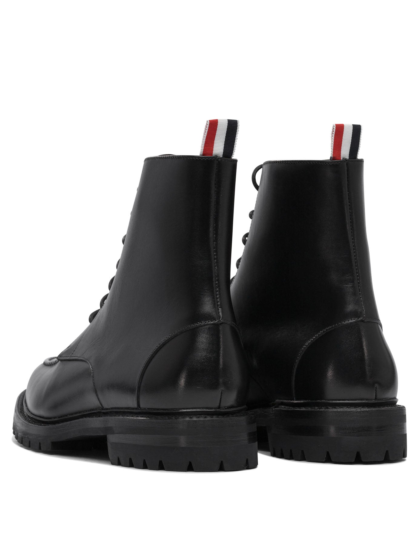 THOM BROWNE Premium Leather Ankle Boots for Men