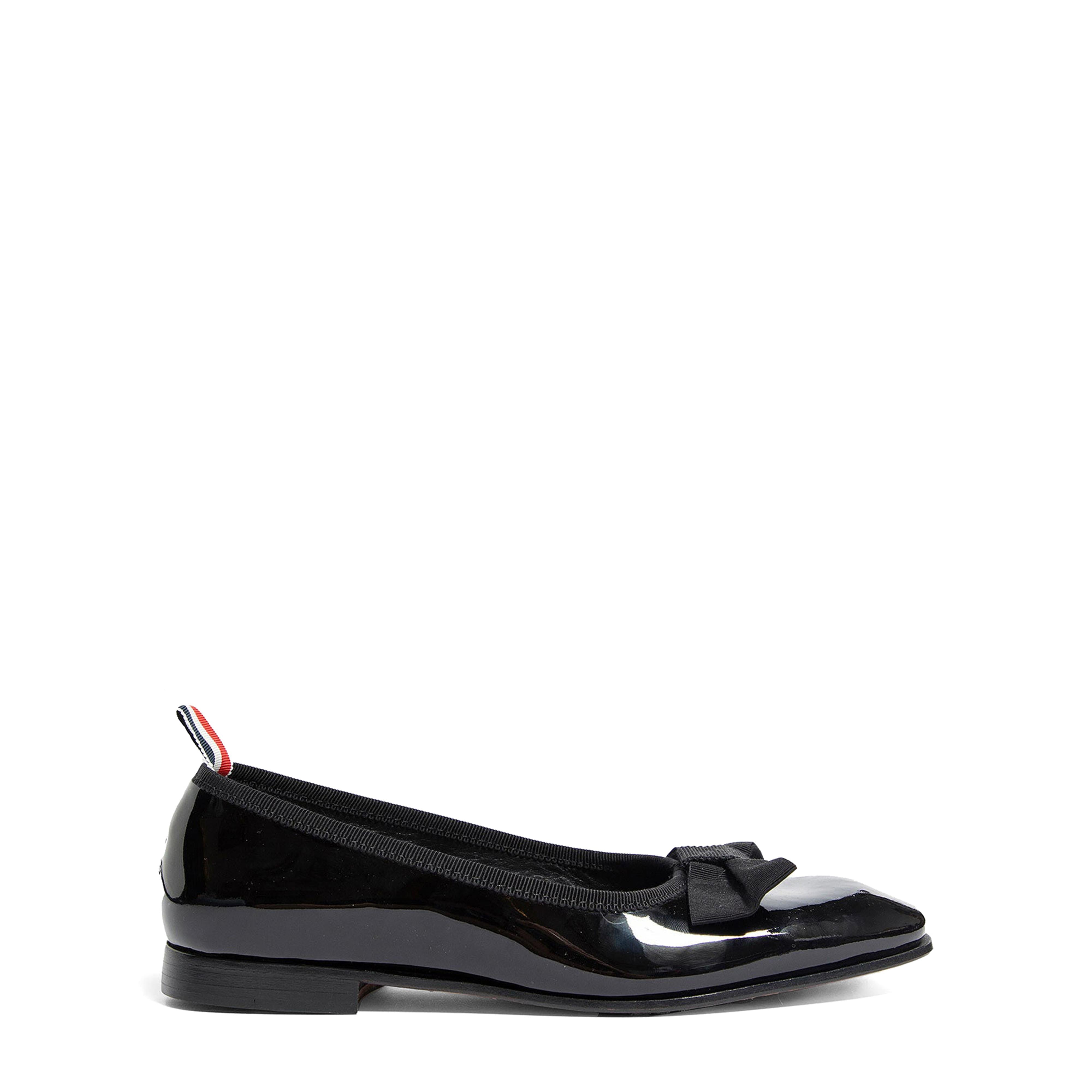 THOM BROWNE Opera Ballerina with Leather Sole for Women