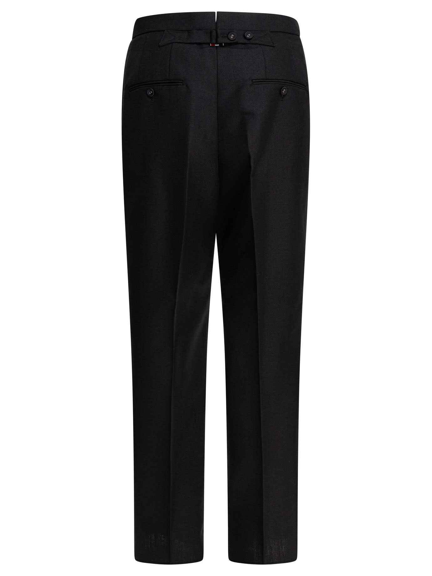 THOM BROWNE Luxury Wool-Mohair Trousers for Men