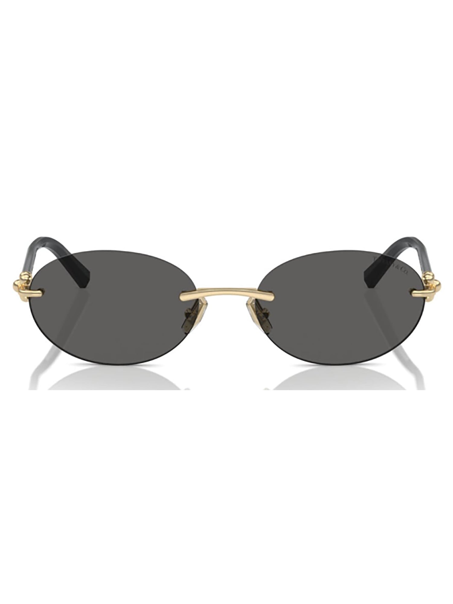 TIFFANY & CO. Sleek Metallic Sunglasses with 140mm Temples