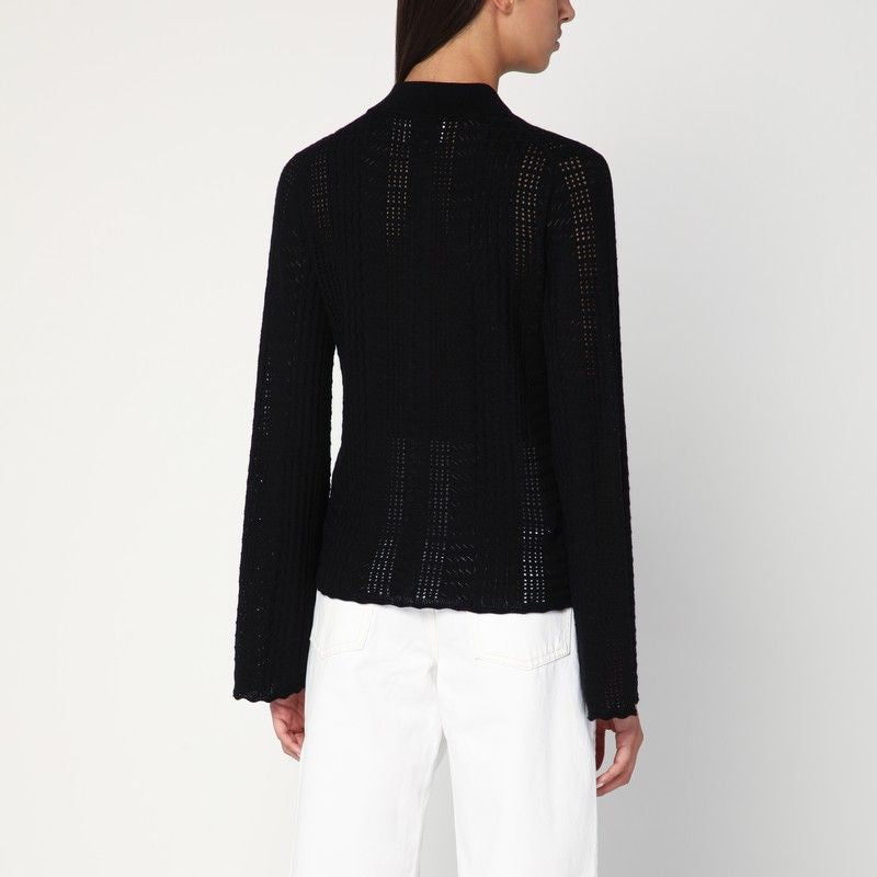 LOULOU STUDIO Women's Wool and Cashmere Blend Polo Shirt