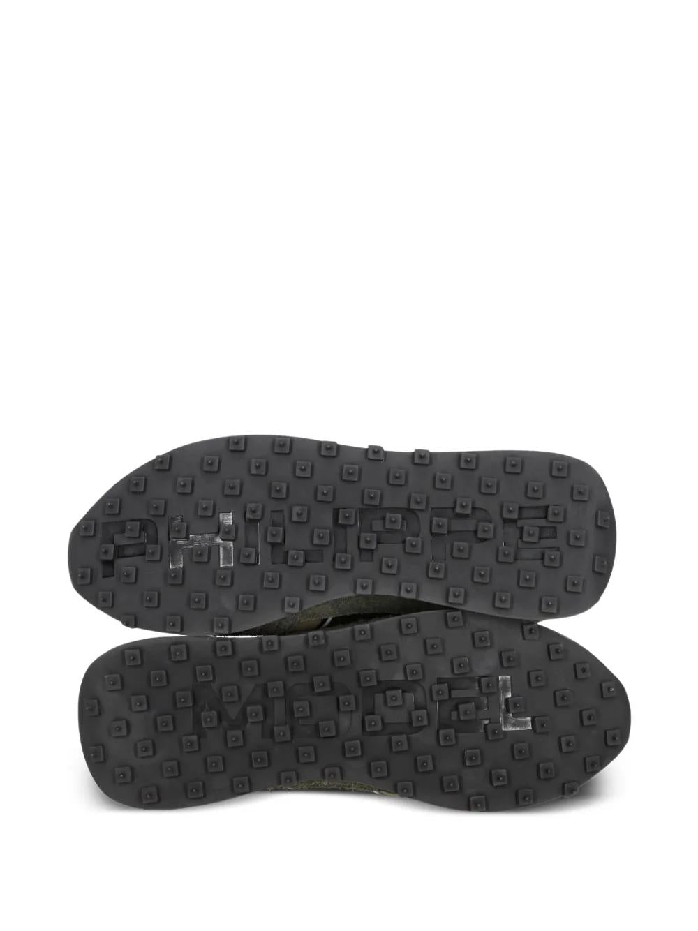 PHILIPPE MODEL PARIS Suede Leather Low-Top Sneakers with Panels