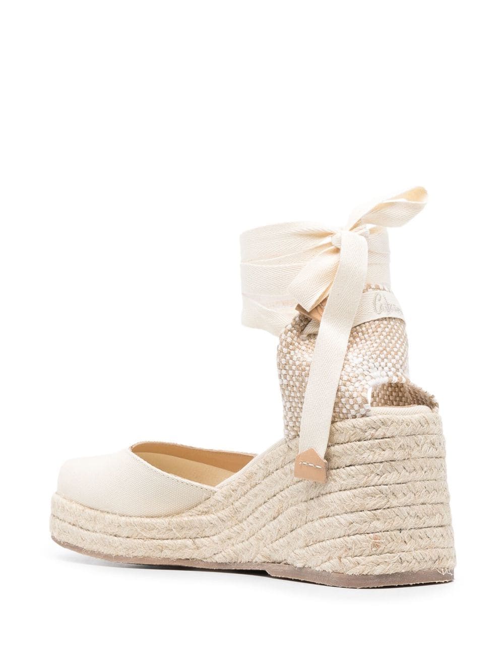 CASTAÑER Mini Raffia Wedge Espadrilles 80MM
