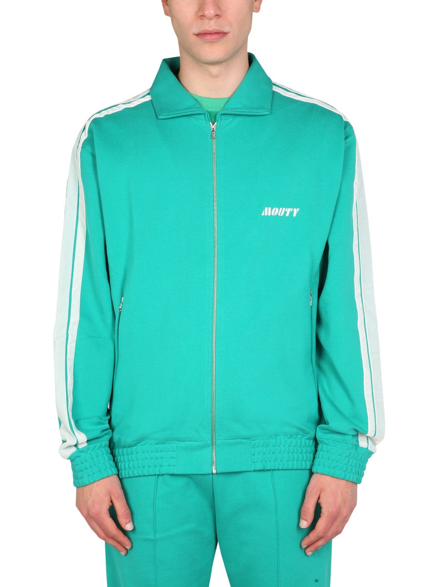 MOUTY Classic Collar Zip Sweatshirt for Men