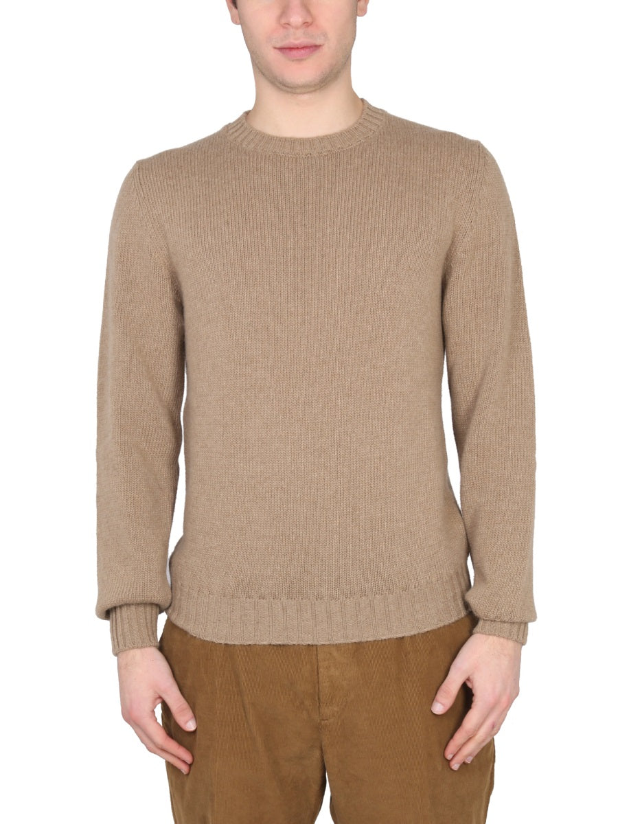 PT TORINO Crossneck Ribbed Collar Sweater for Men