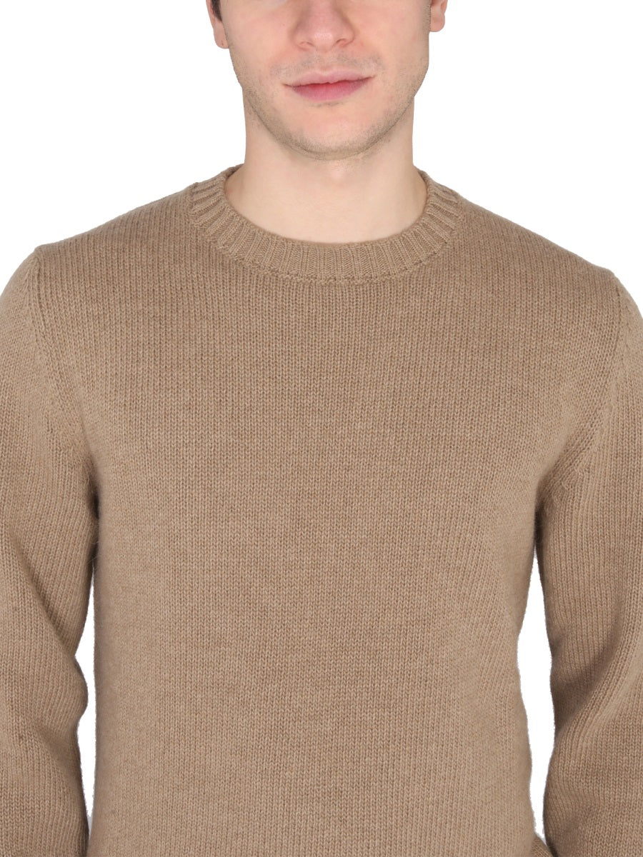PT TORINO Crossneck Ribbed Collar Sweater for Men
