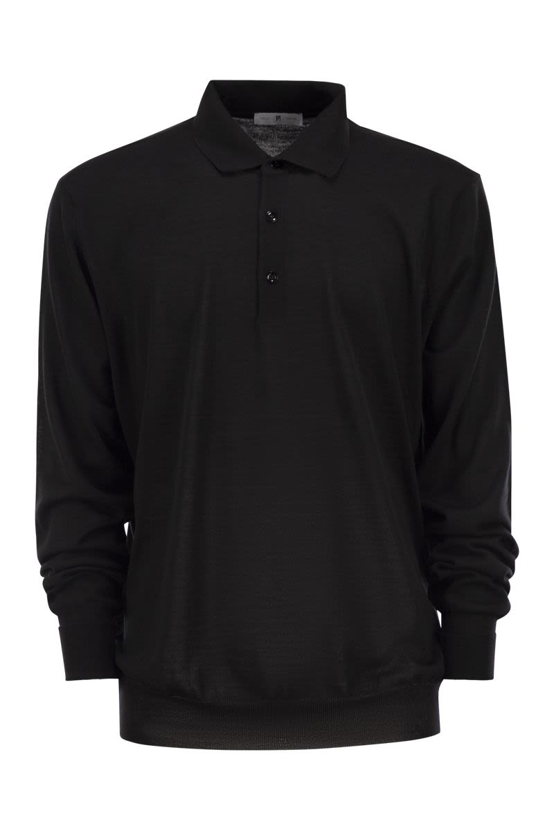 PT01 Wool Polo Sweater - Slim Fit