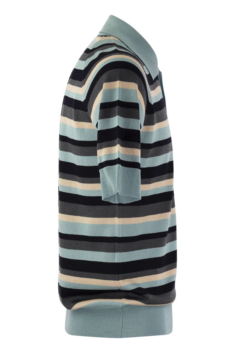 PT01 Cotton and Viscose Polo Shirt