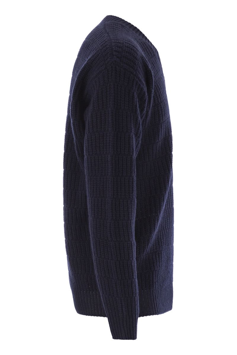 PT TORINO Regular Fit V-Neck Wool Sweater