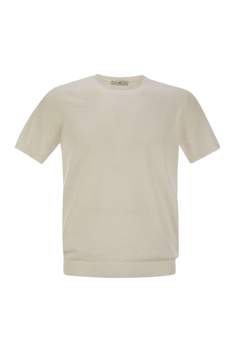 PT TORINO Crew-Neck Short-Sleeved Cotton T-Shirt