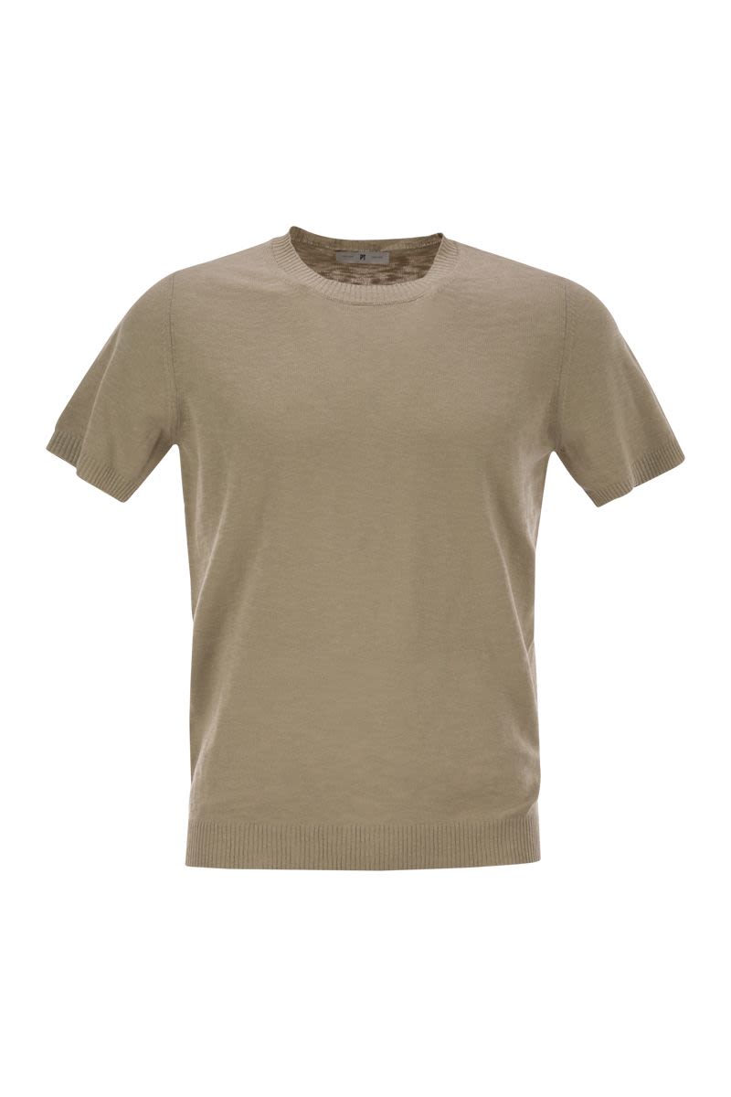 PT TORINO Men's Crew-Neck Short-Sleeved Cotton T-Shirt