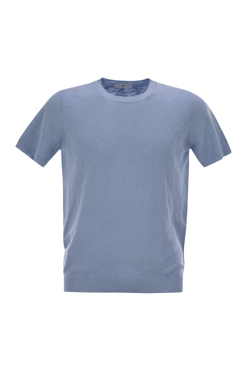 PT TORINO Crew-Neck Short-Sleeve Cotton T-Shirt