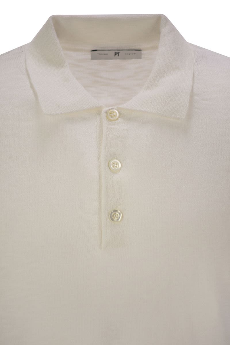 PT TORINO Slim Fit Short Sleeve Cotton Polo Shirt