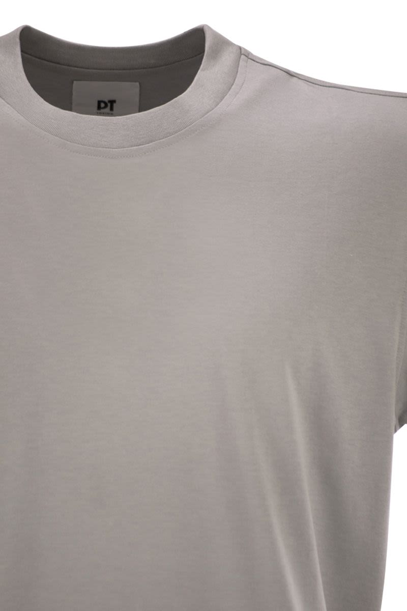 PT TORINO Luxurious Cotton and Silk T-Shirt for Men - Regular Fit