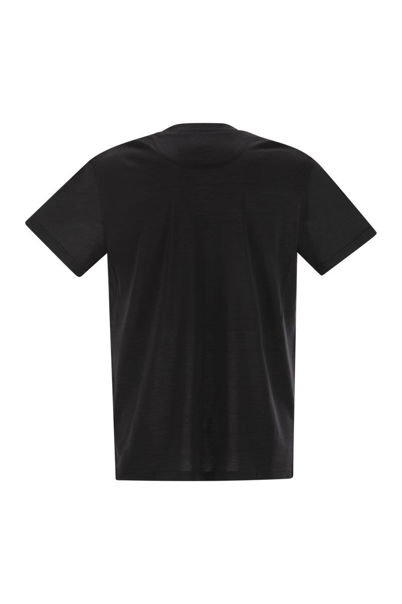 PT TORINO Silk and Cotton Regular Fit T-Shirt