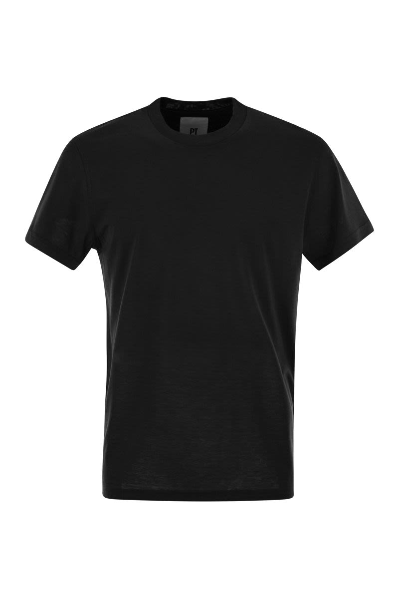 PT01 Deluxe Silk and Cotton T-Shirt for Men - Slim Fit