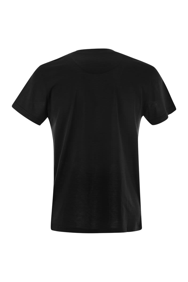 PT01 Deluxe Silk and Cotton T-Shirt for Men - Slim Fit