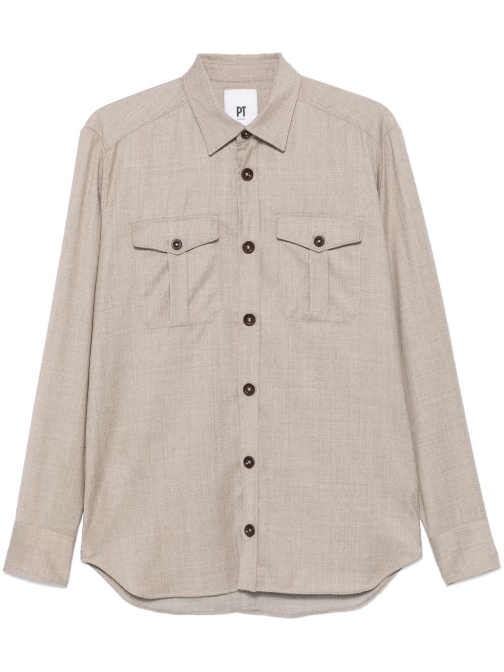 PT01 Regular Fit Safari Shirt for Men