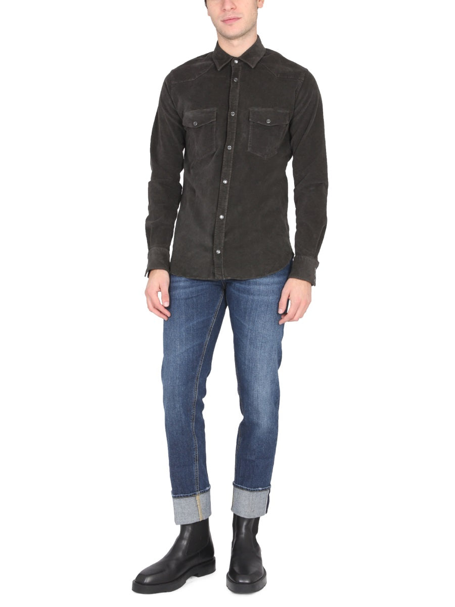 PT TORINO Classic Snap Collar Shirt