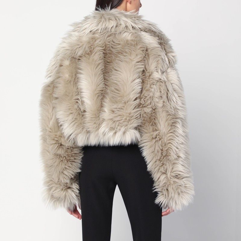 THE LATEST Mini Short Faux Fur Jacket