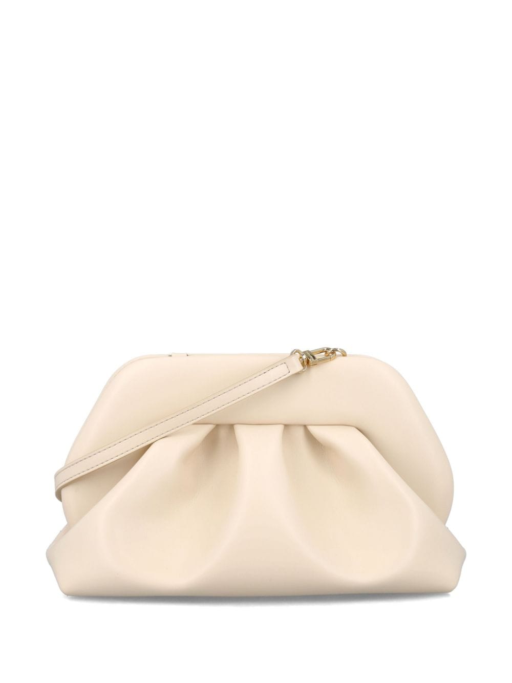 THEMOIRè Gathered Detail Mini Clutch with Detachable Shoulder Strap