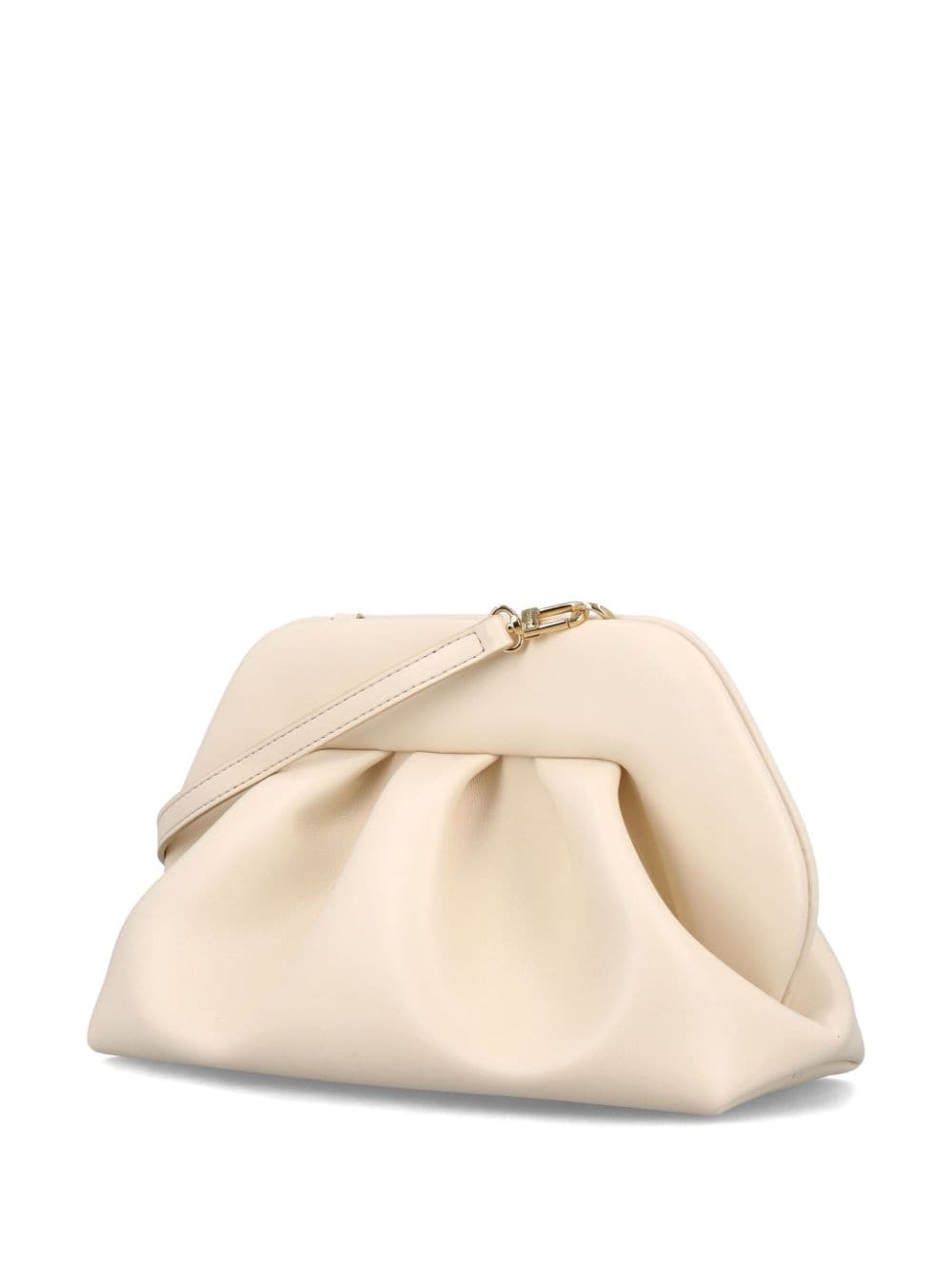 THEMOIRè Gathered Detail Mini Clutch with Detachable Shoulder Strap