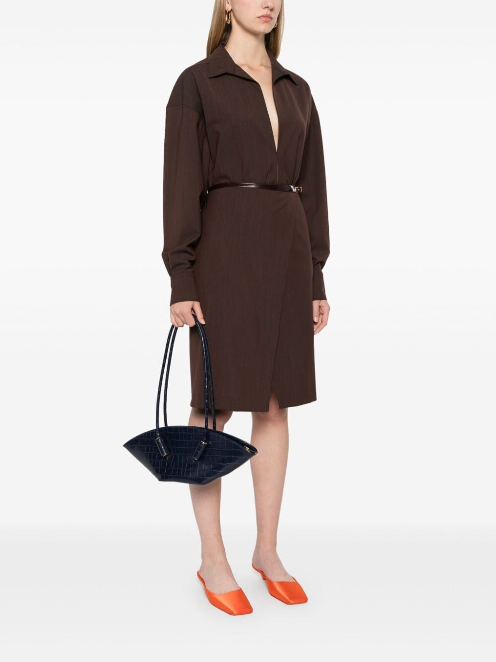 THEMOIRè CROCO Mini Shoulder Handbag