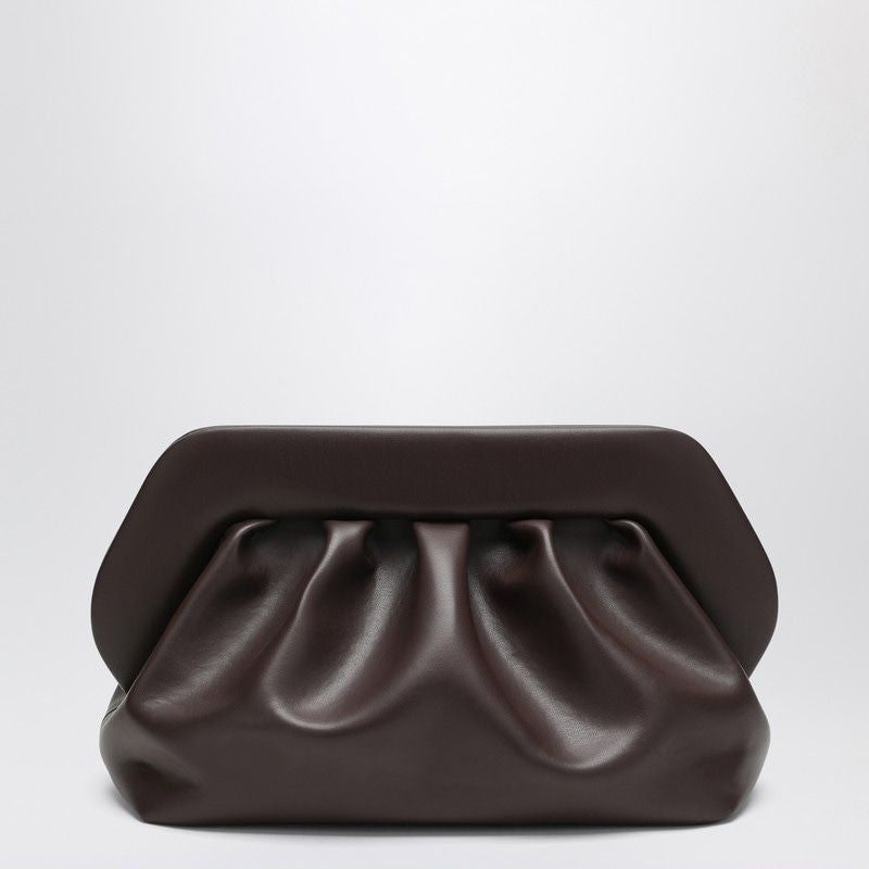 THEMOIRè Medium Vegan Leather Clutch with Ruffles