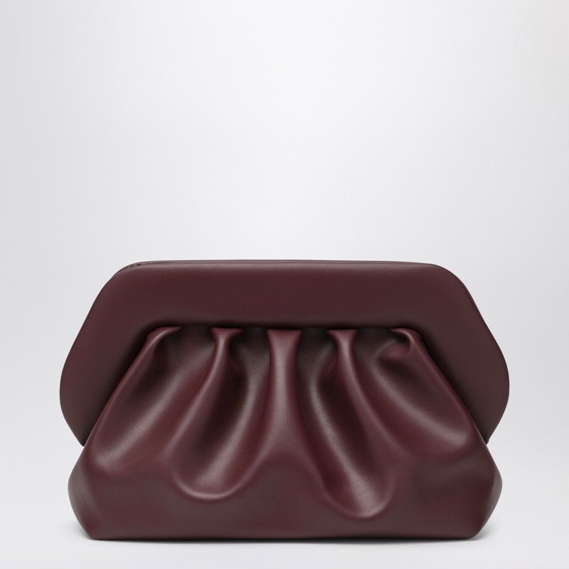 THEMOIRè Medium Vegan Leather Clutch with Ruffles