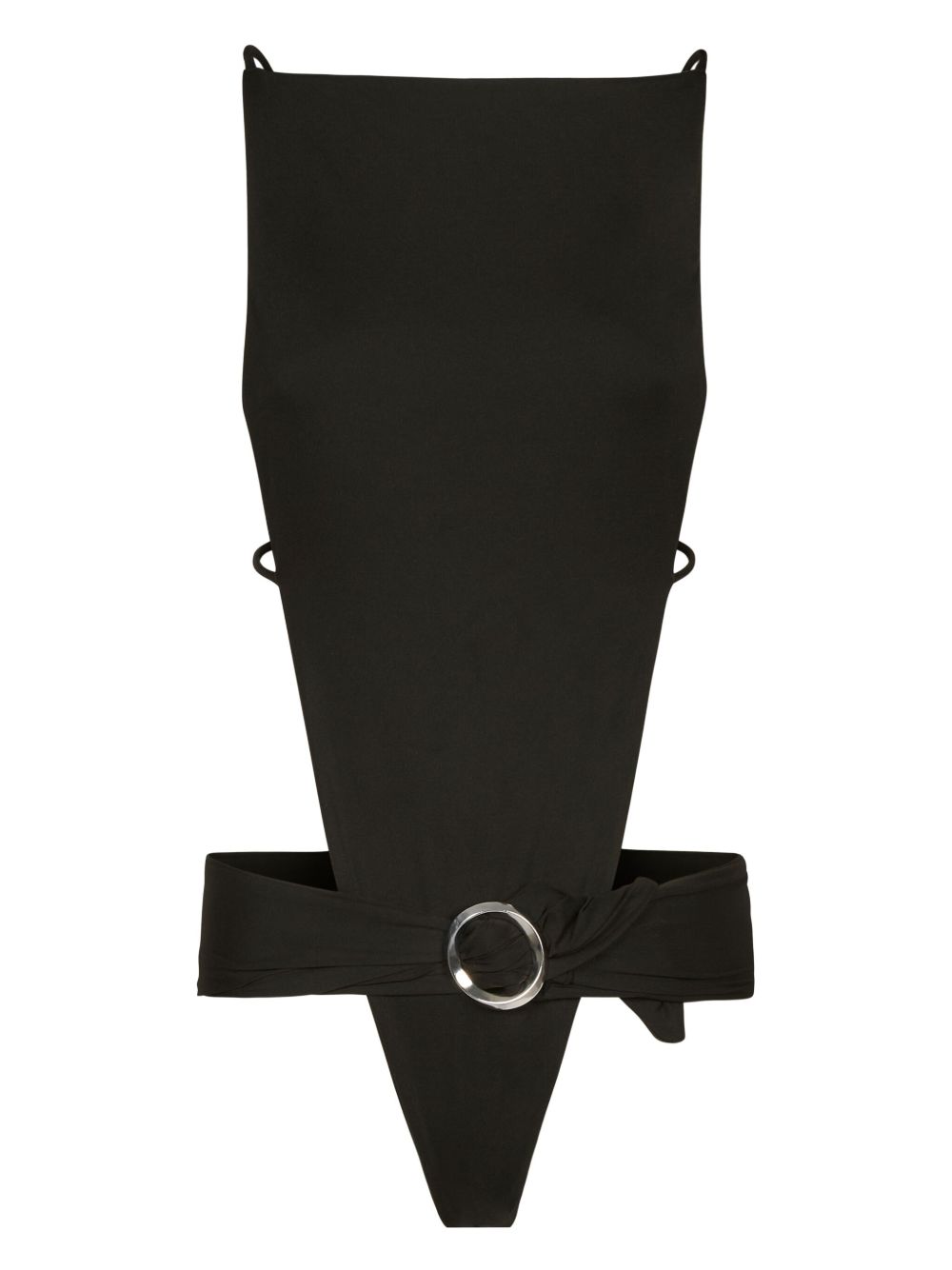 TALLER MARMO Spaghetti Strap Swimwear with Decorative Buckle