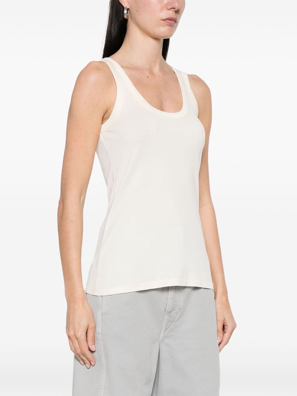 LEMAIRE Sleeveless Cotton Tank Top for Women - Fall Winter 2025