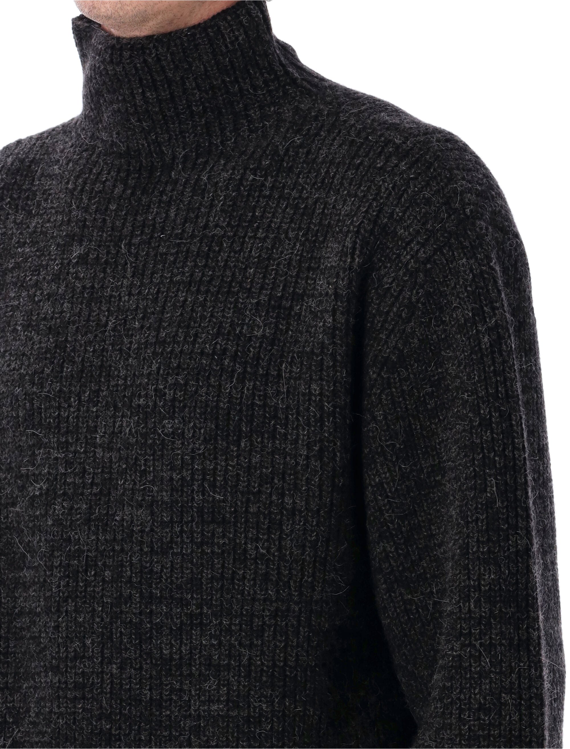 LEMAIRE High Neck Oversized Yak Alpaca Sweater - Size L