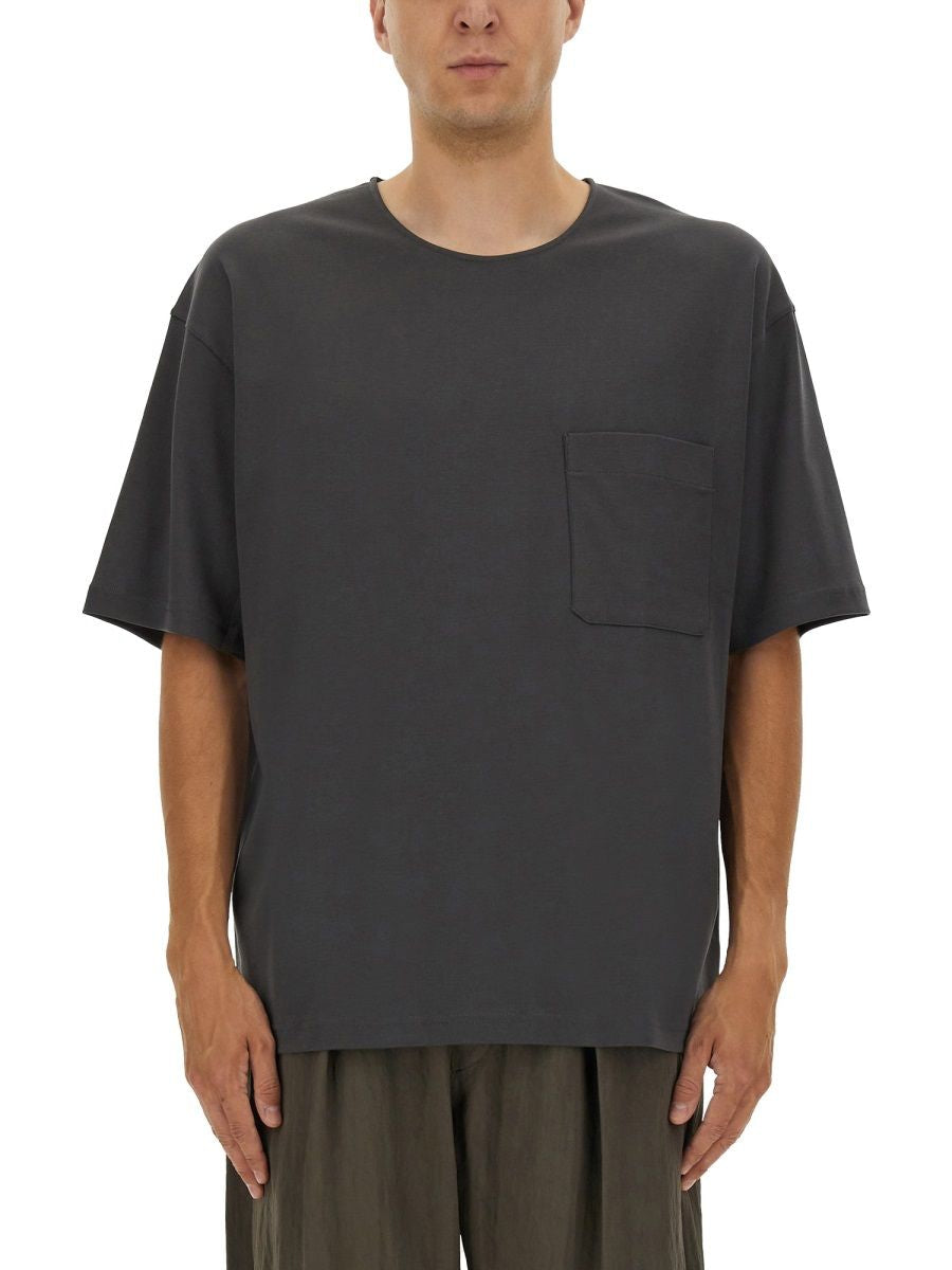 LEMAIRE Cotton and Silk Crewneck T-Shirt