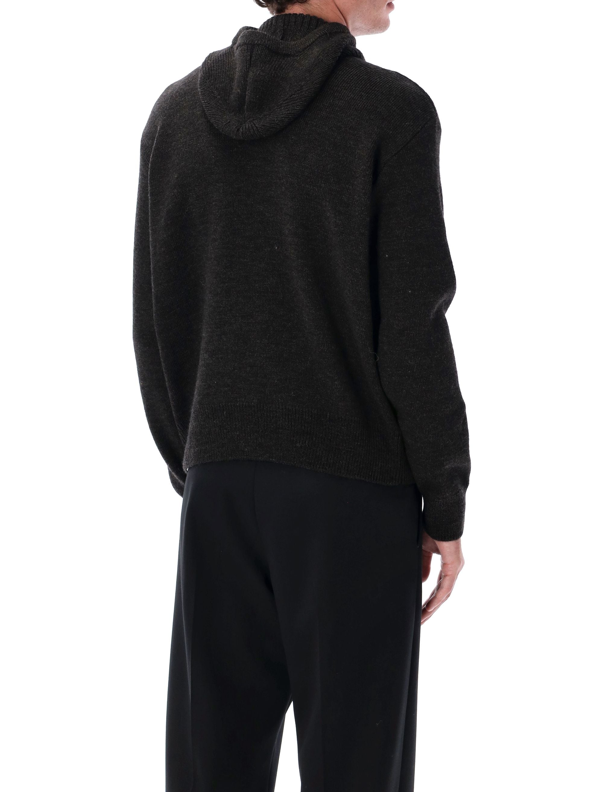 LEMAIRE Hooded Sweater with Buttons for Men - FW25