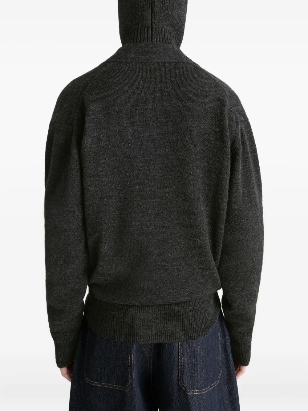 LEMAIRE Alpaca Blend Wrap Cardigan for Men