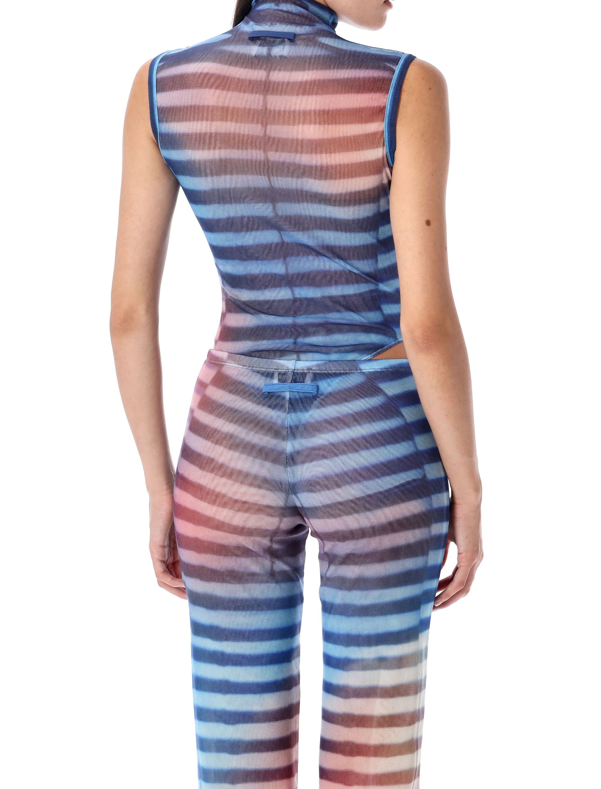 JEAN PAUL GAULTIER High Neck Air Bodysuit - Size S