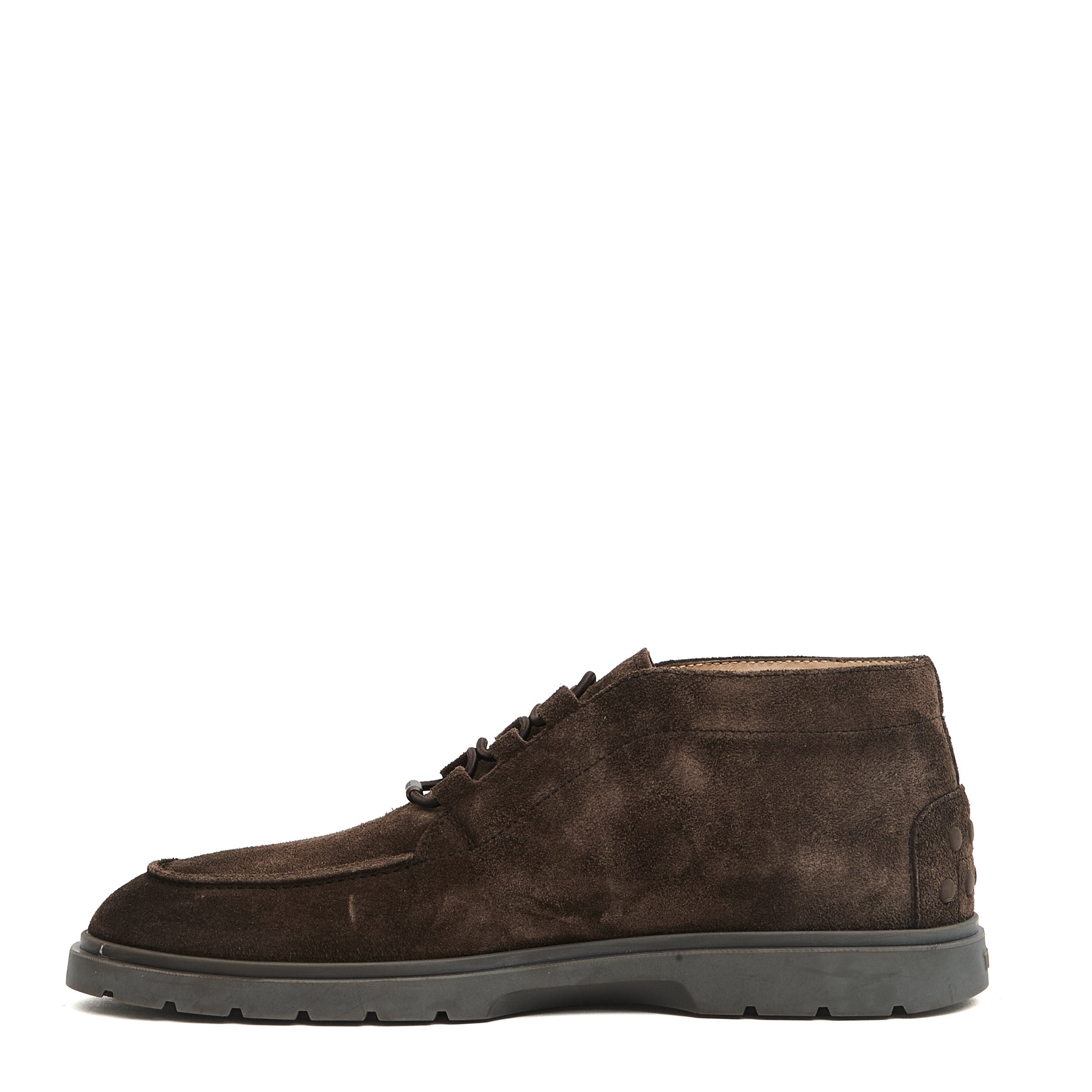 TOD'S Hybrid Suede Ankle Boots with Customizable Elastic Laces