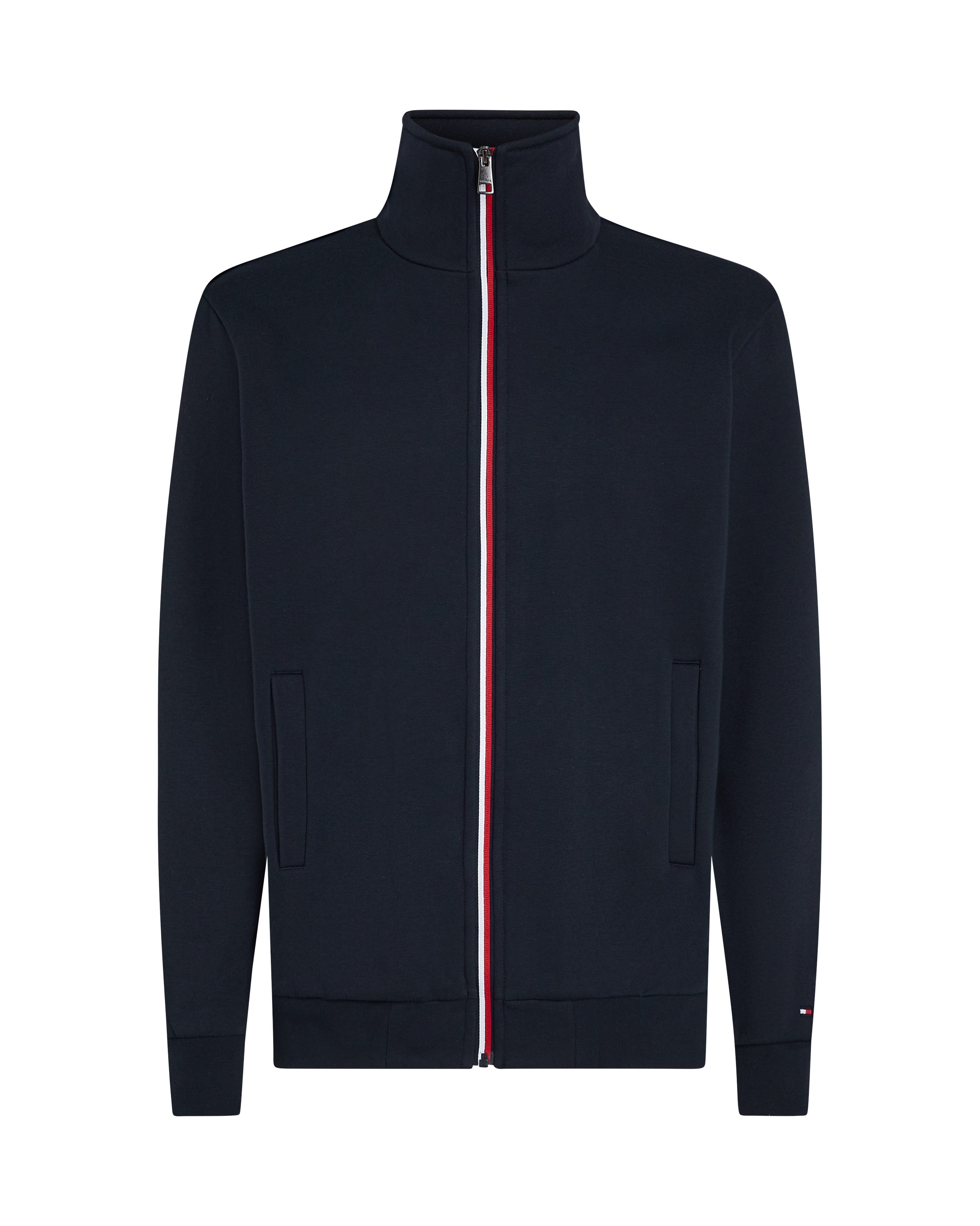 TOMMY HILFIGER Men's Full Zip Mock Neck Pullover Sweatshirt