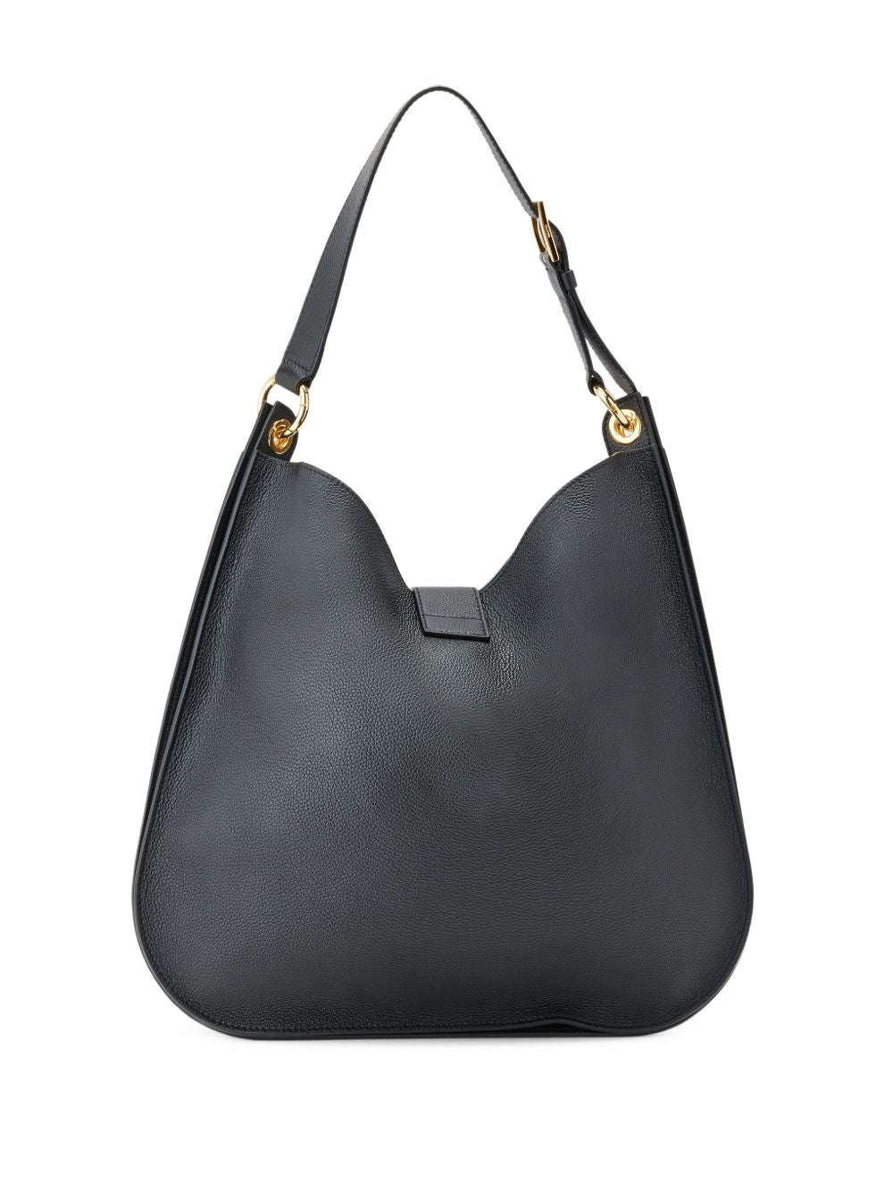 TOM FORD Large Grained Leather Shoulder Handbag