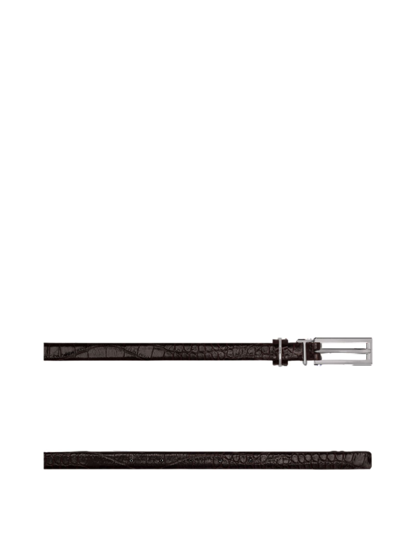 TOM FORD Crocodile-Embossed Leather Belt - 15mm