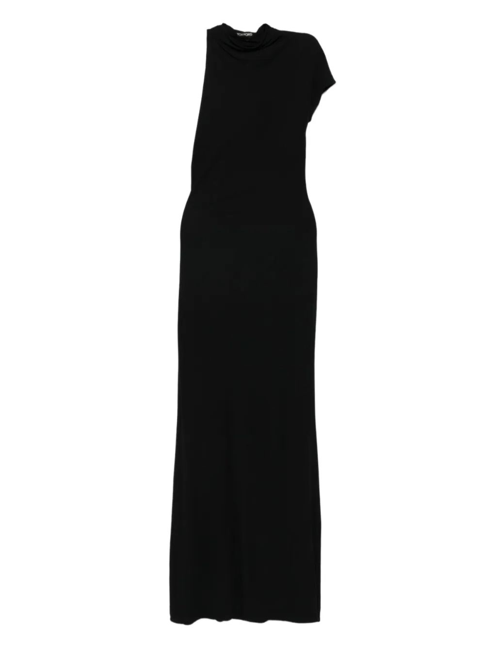 TOM FORD Asymmetric Mini Dress with Deep Cut-Out