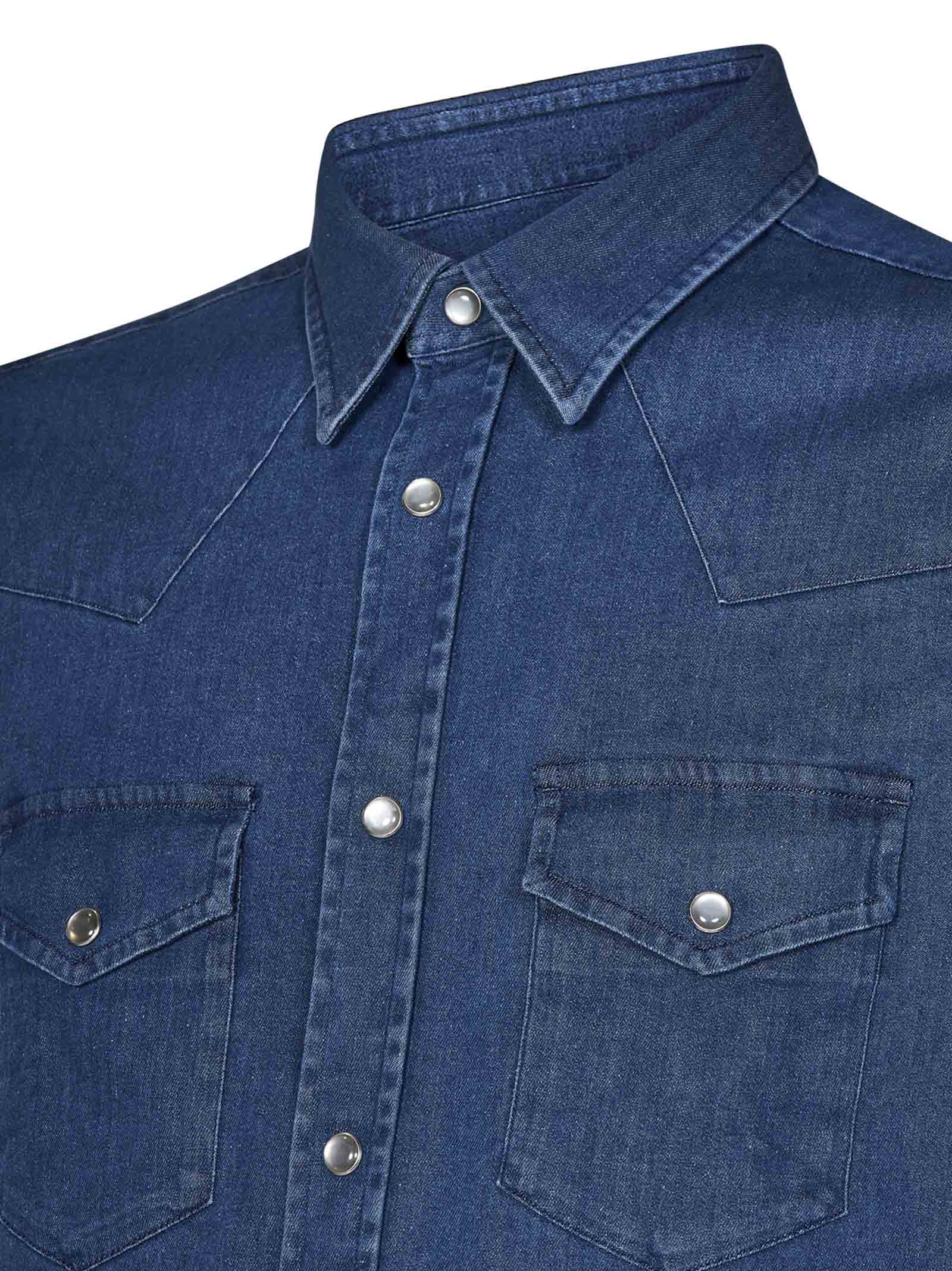 TOM FORD Stylish Denim Shirt for Men - Size 48 IT