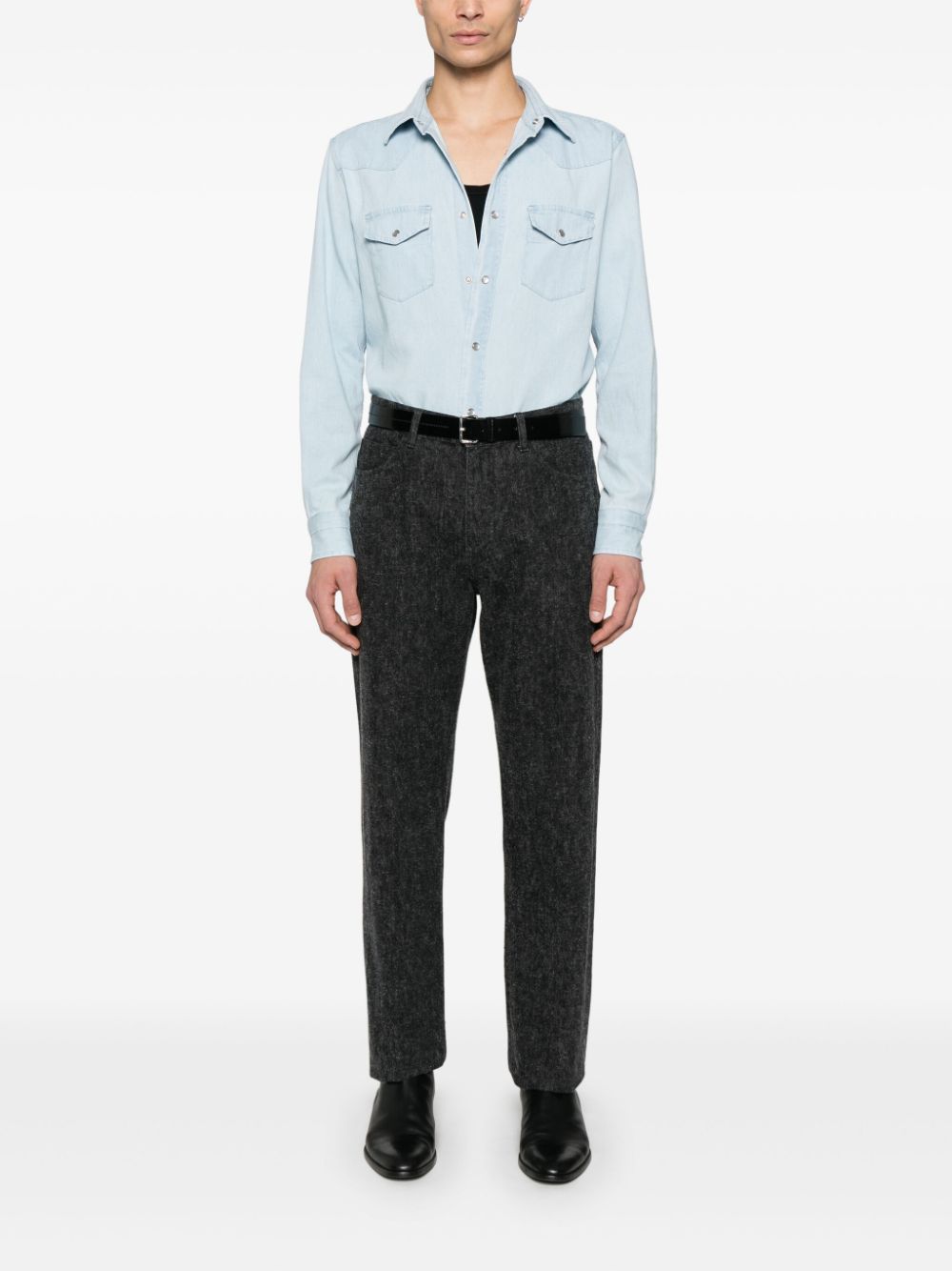 TOM FORD Clear Blue Shirt - Tailored Fit (40 Neck)