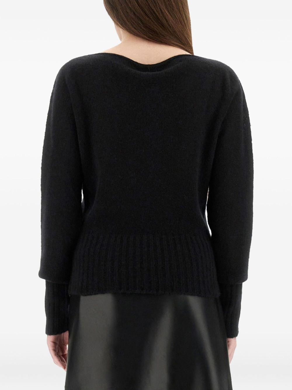 TOM FORD Luxurious Cashmere and Silk Boat Neck Sweatshirt - Women's